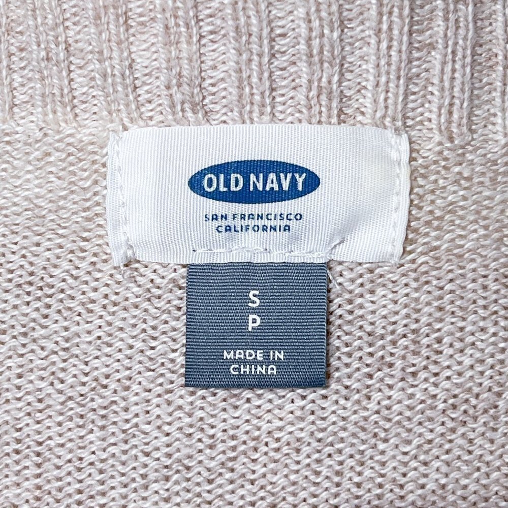 Women's Old Navy Long Sleeve Sweater | Beige | Boat Neck Top | Size Small - Picture 11 of 13